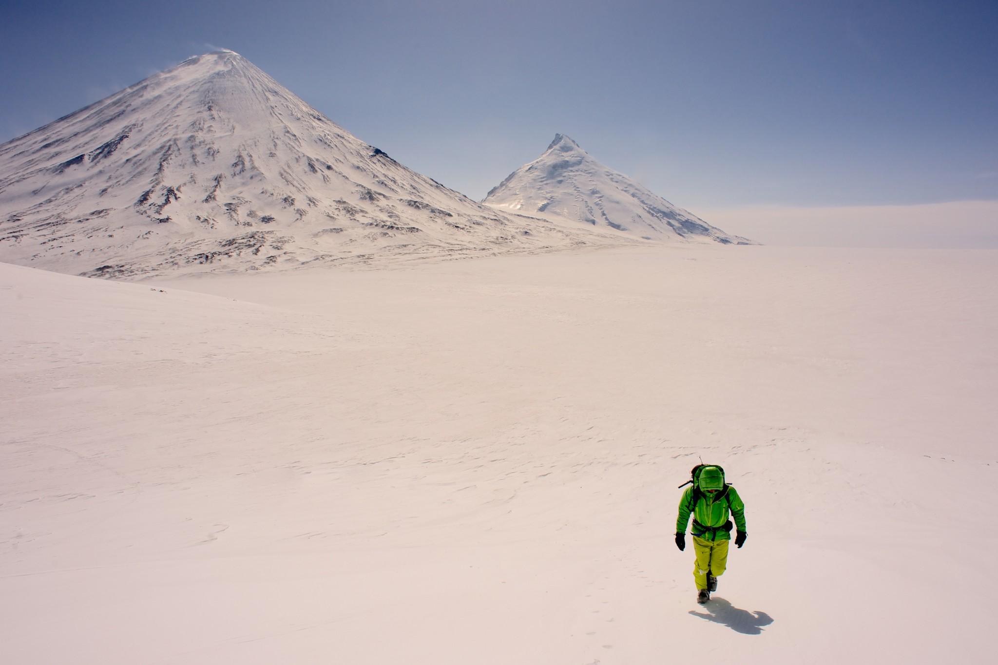 Me on the way out from Klyuchevskaya Sopka and Kamen