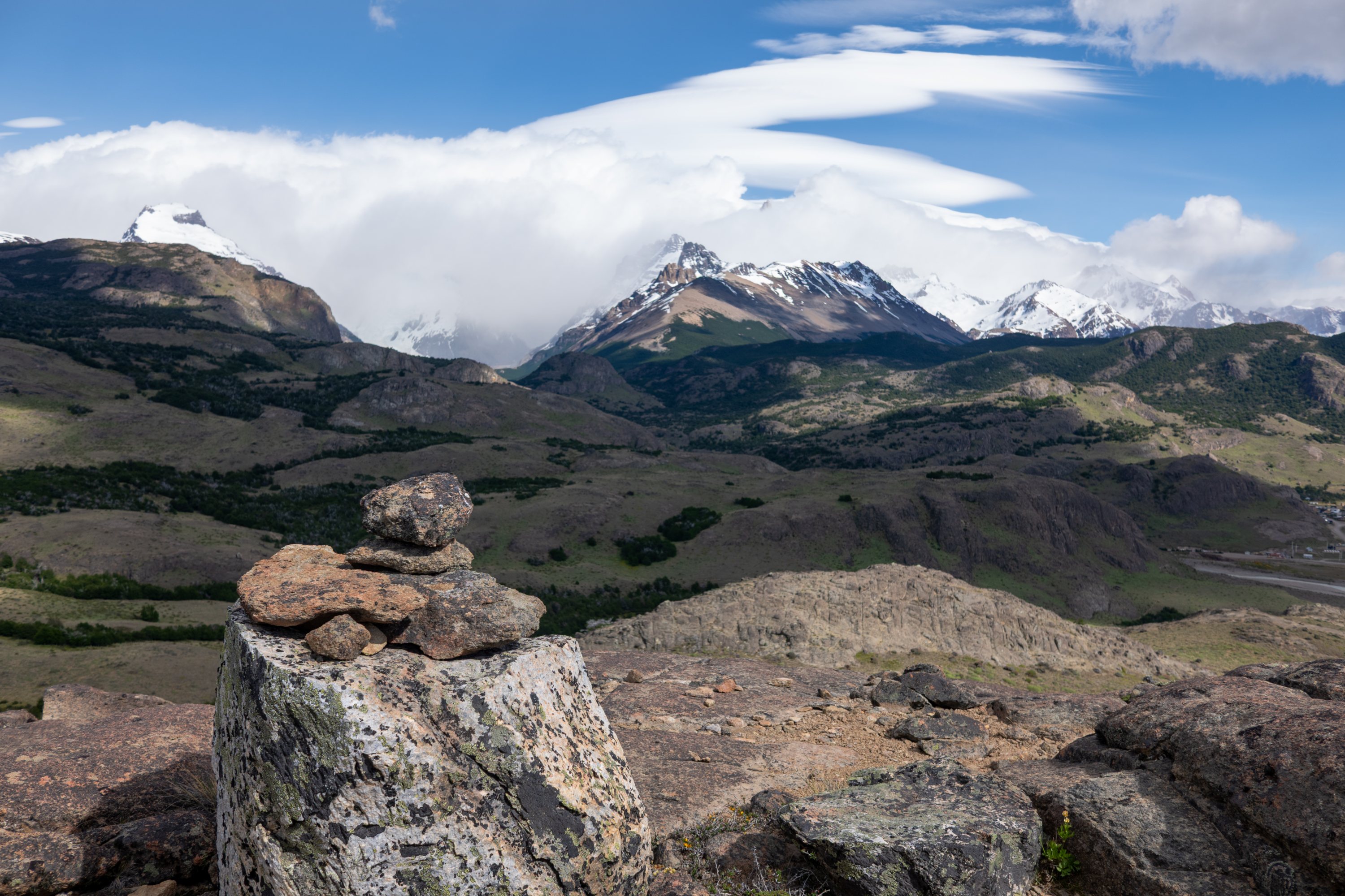 Lenticular couds over Fitzroy from Cerro Antenna