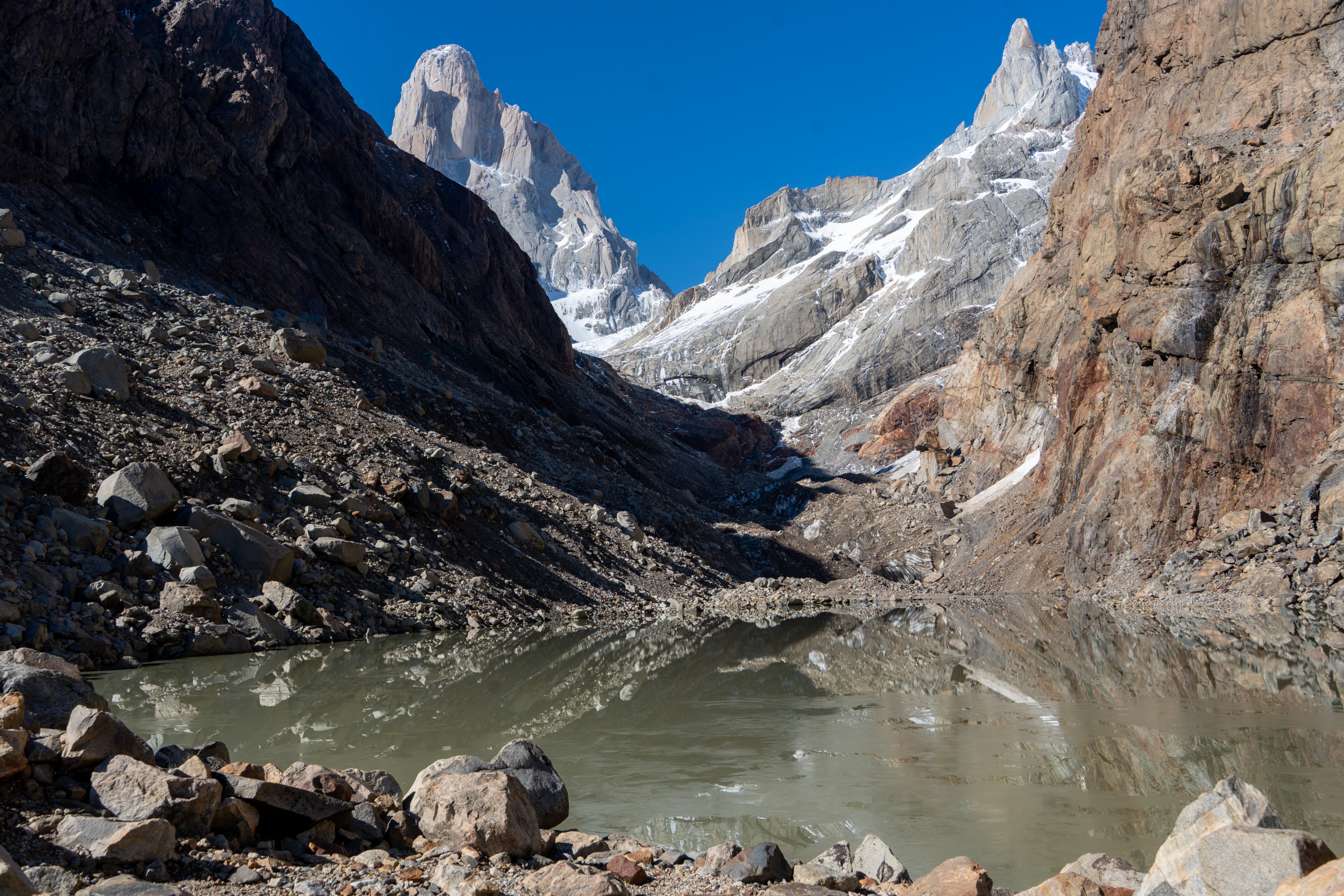 Laguna Pollone, Fitz Roy and Cerro Pollone