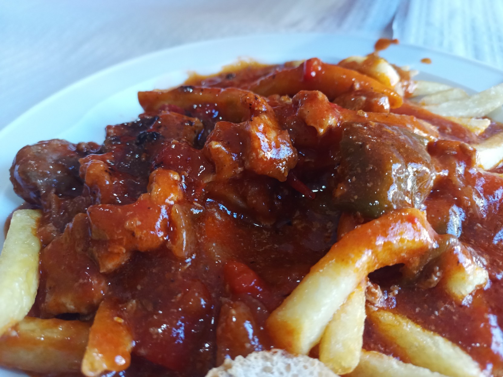 Pork in a tomato sauce