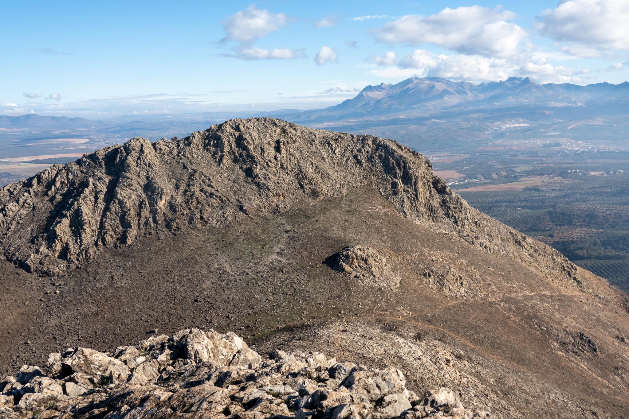 Looking back to the Collado de los Pinos and Morron del Punta