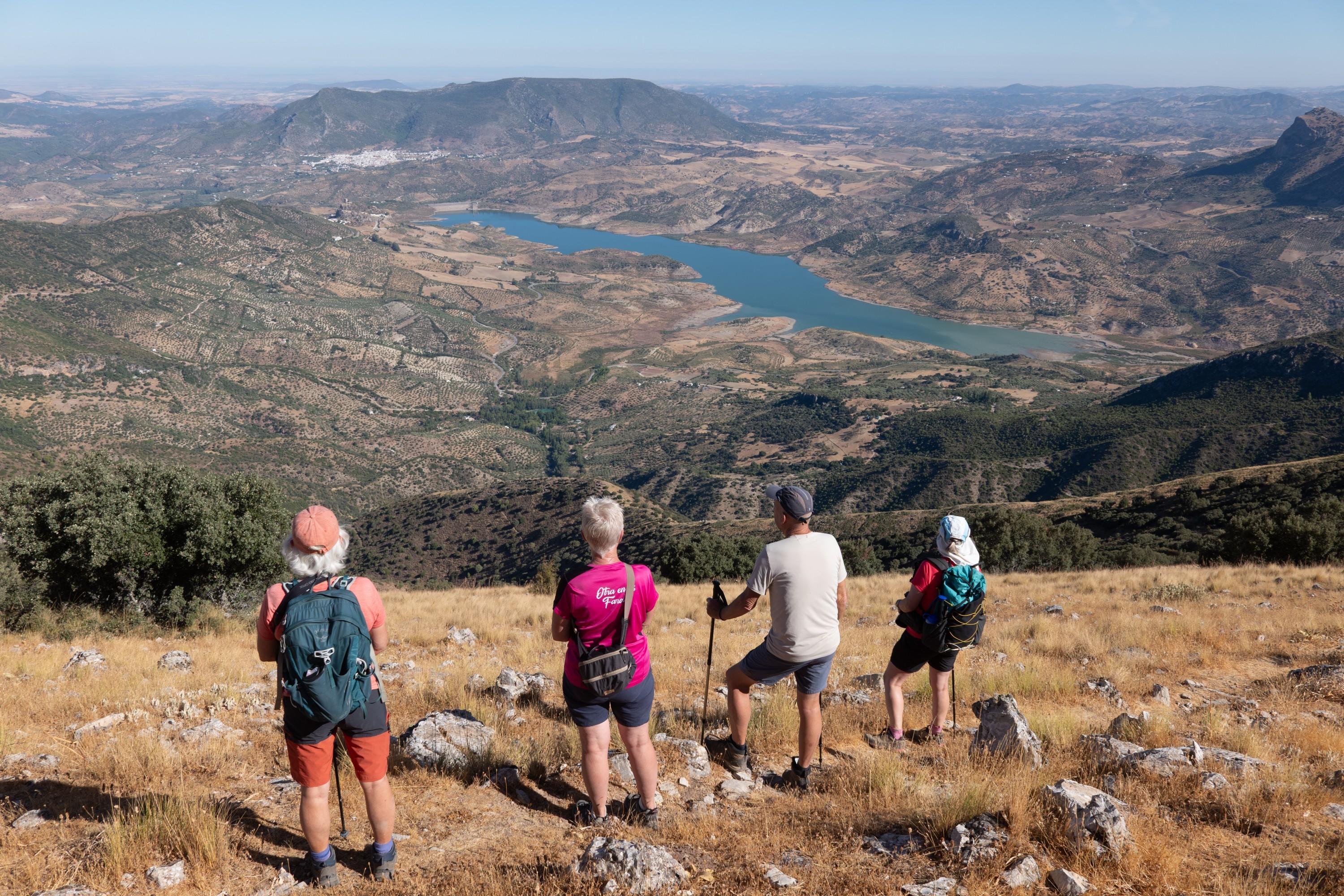 Looking down to the Rio Guadalete and Zahara de la Sierra