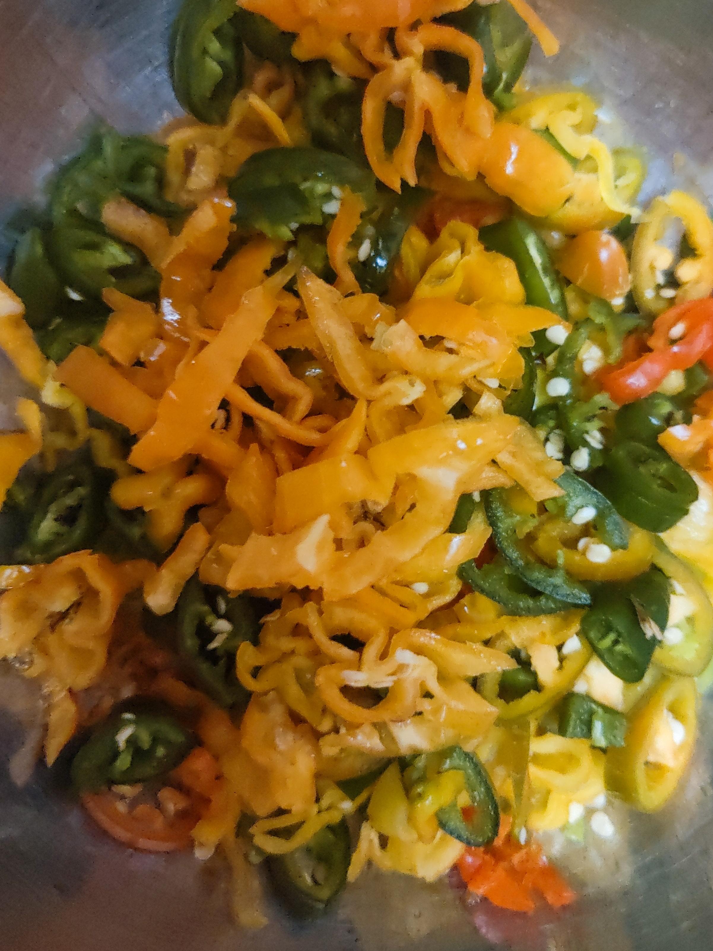 Chilies cut into small pieces