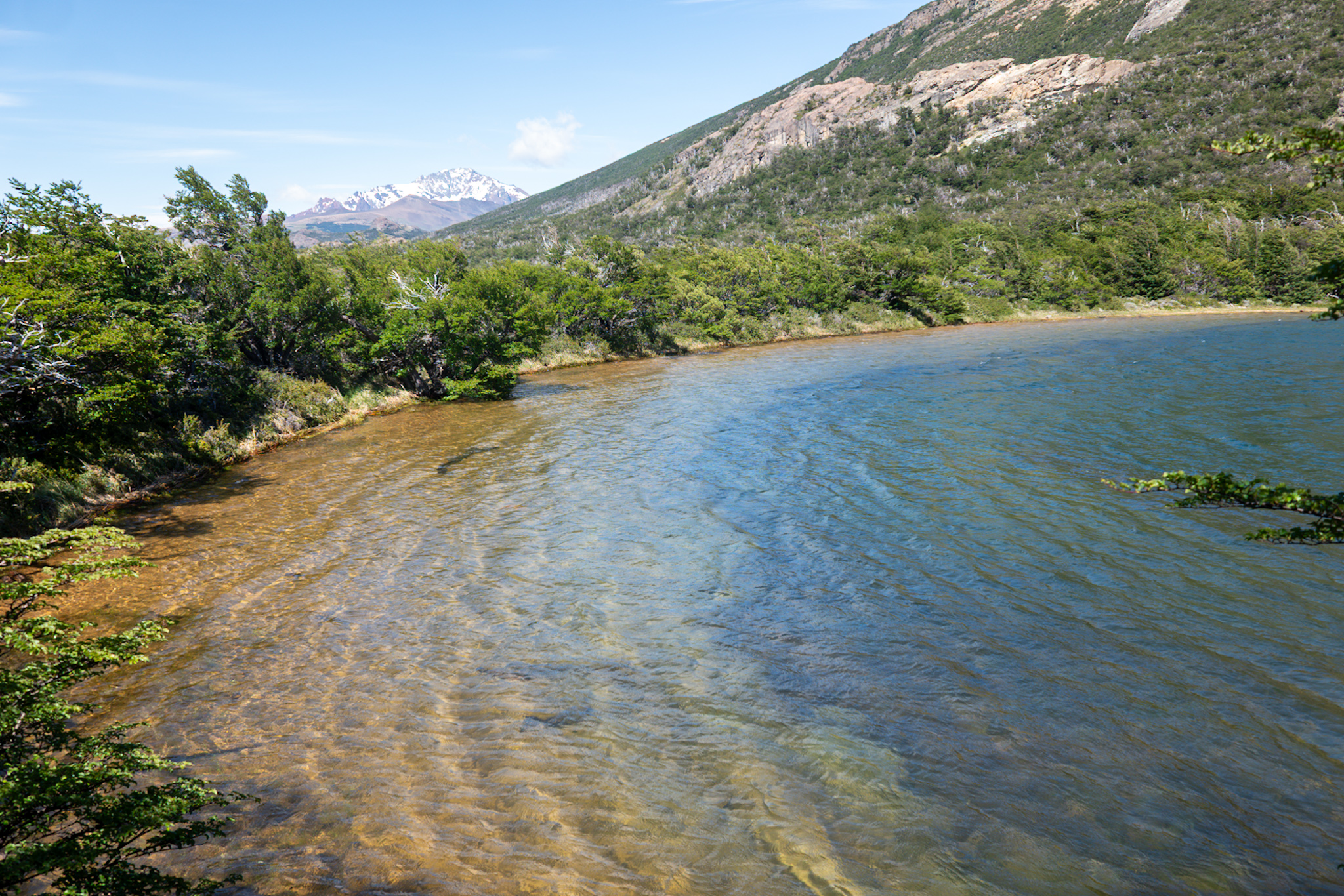 Blue waters and sunken sahara sands