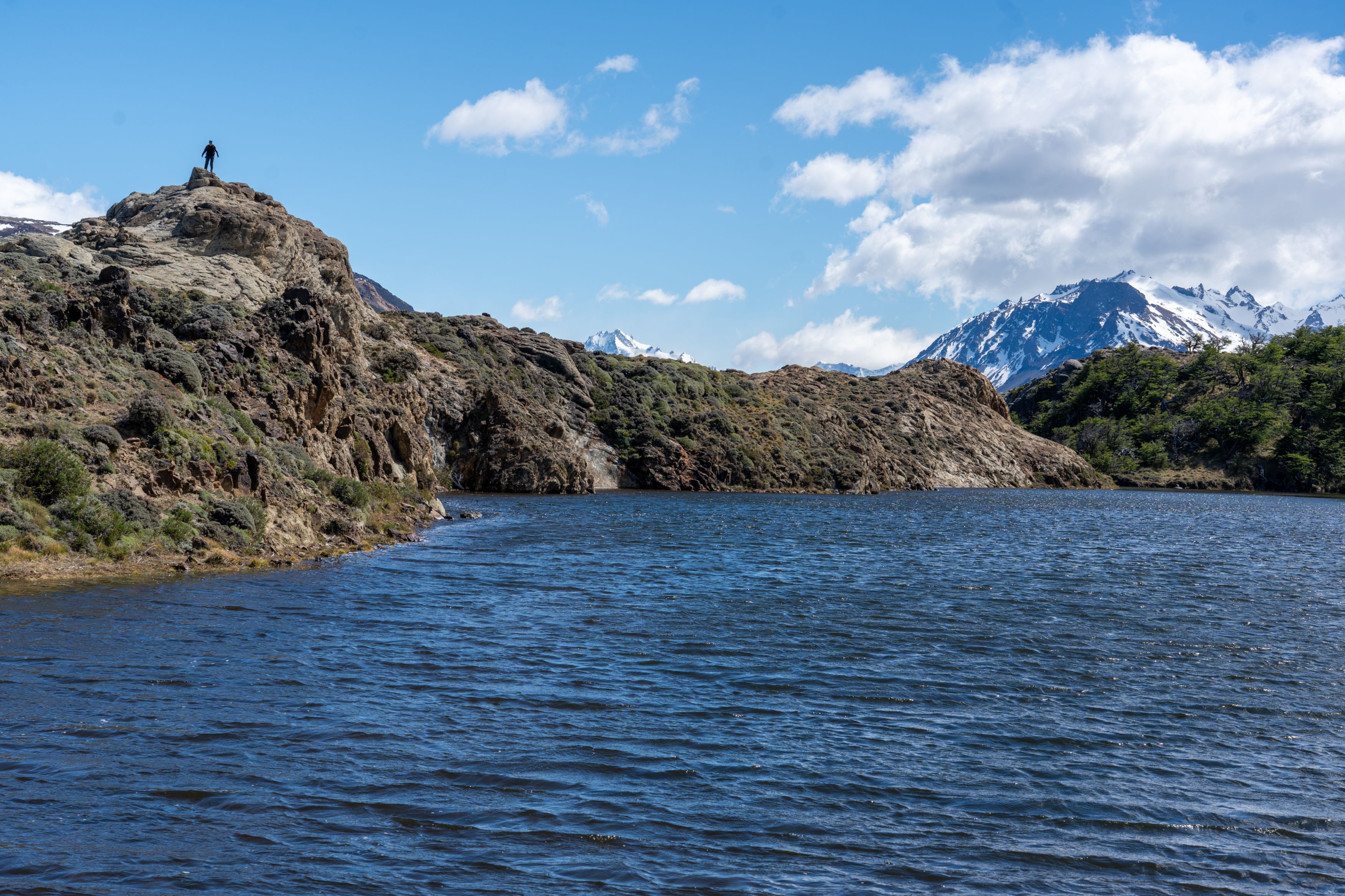 The middle of the 3 unnamed lakes